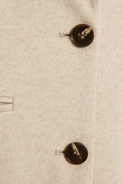 Sobretudo longo com bolsos
