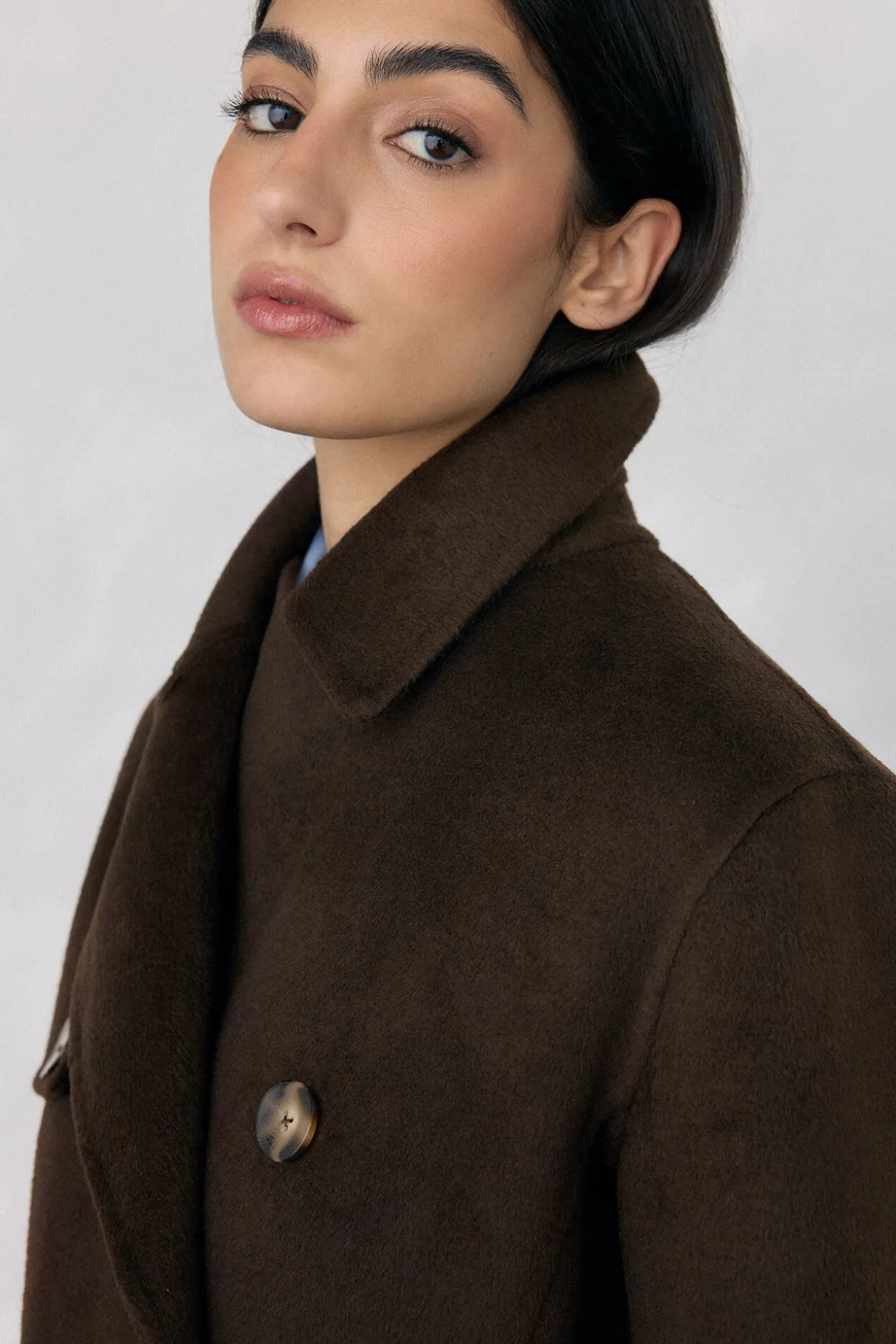 Sobretudo longo de dois trench