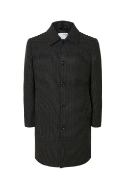 Sobretudo longo de lã