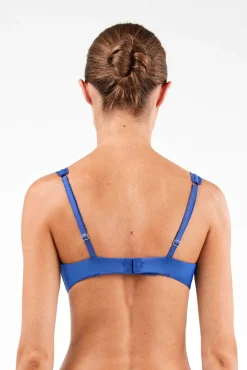 Soutien bralette de renda azul Klein