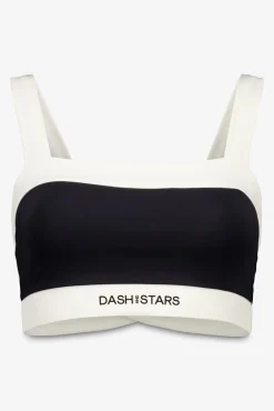 Soutien desportivo bandeau 4D Stretch em preto e branco