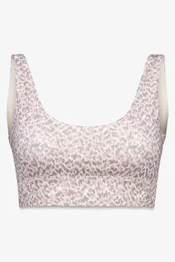 Soutien desportivo com estampa animal 4D STRETCH na cor branca