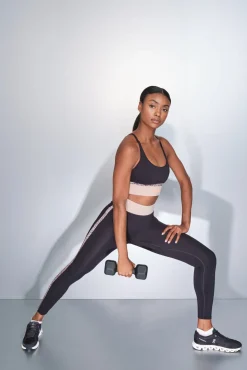 Soutien desportivo 4D STRETCH preto com estampa animal