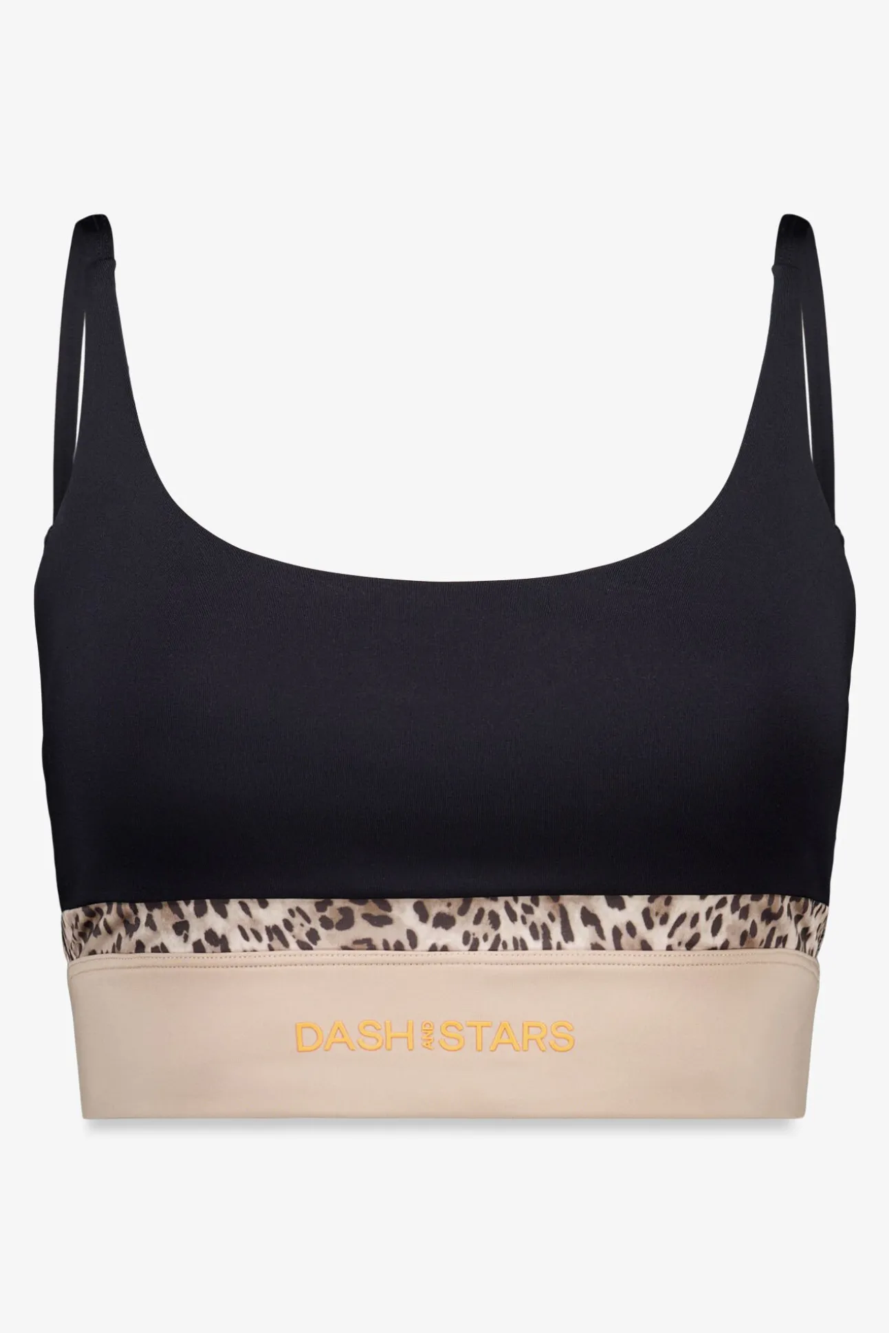 Soutien desportivo 4D STRETCH preto com estampa animal