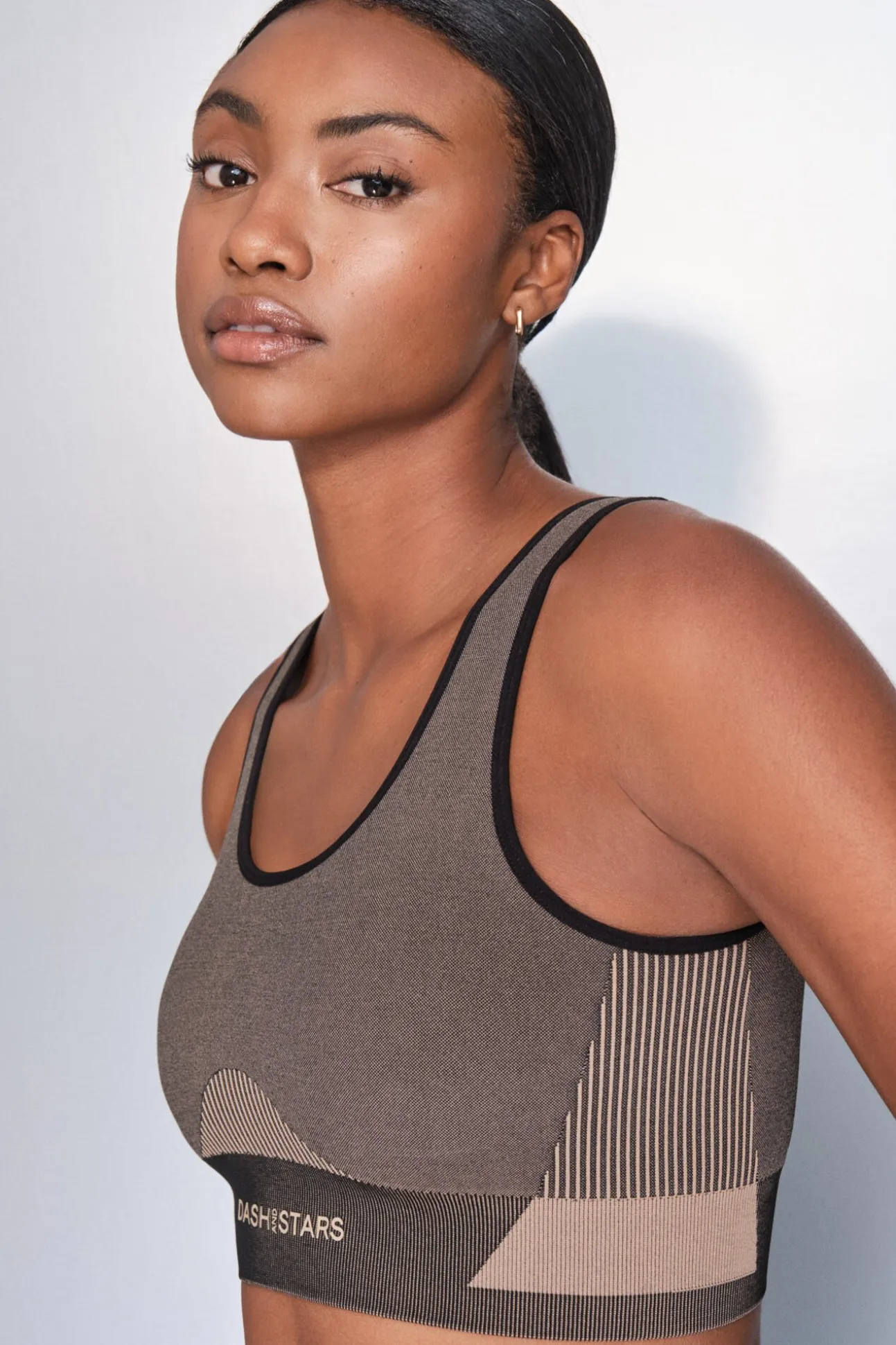 Soutien desportivo marrom SEAMLESS FIT