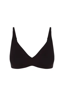 Soutien triangular de algodão preto