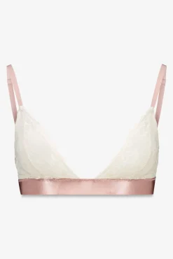 Soutien triangular de renda bege NATURAL