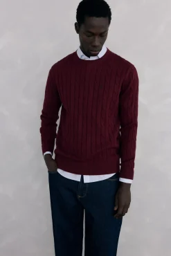 Suéter de algodão e cashmere