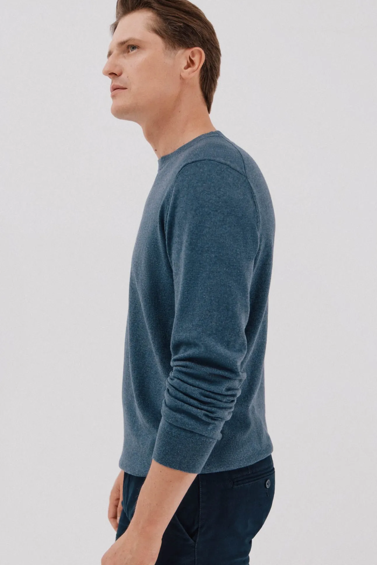 Suéter de cashmere de algodão