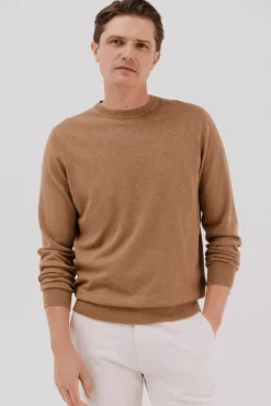 Suéter de cashmere de algodão