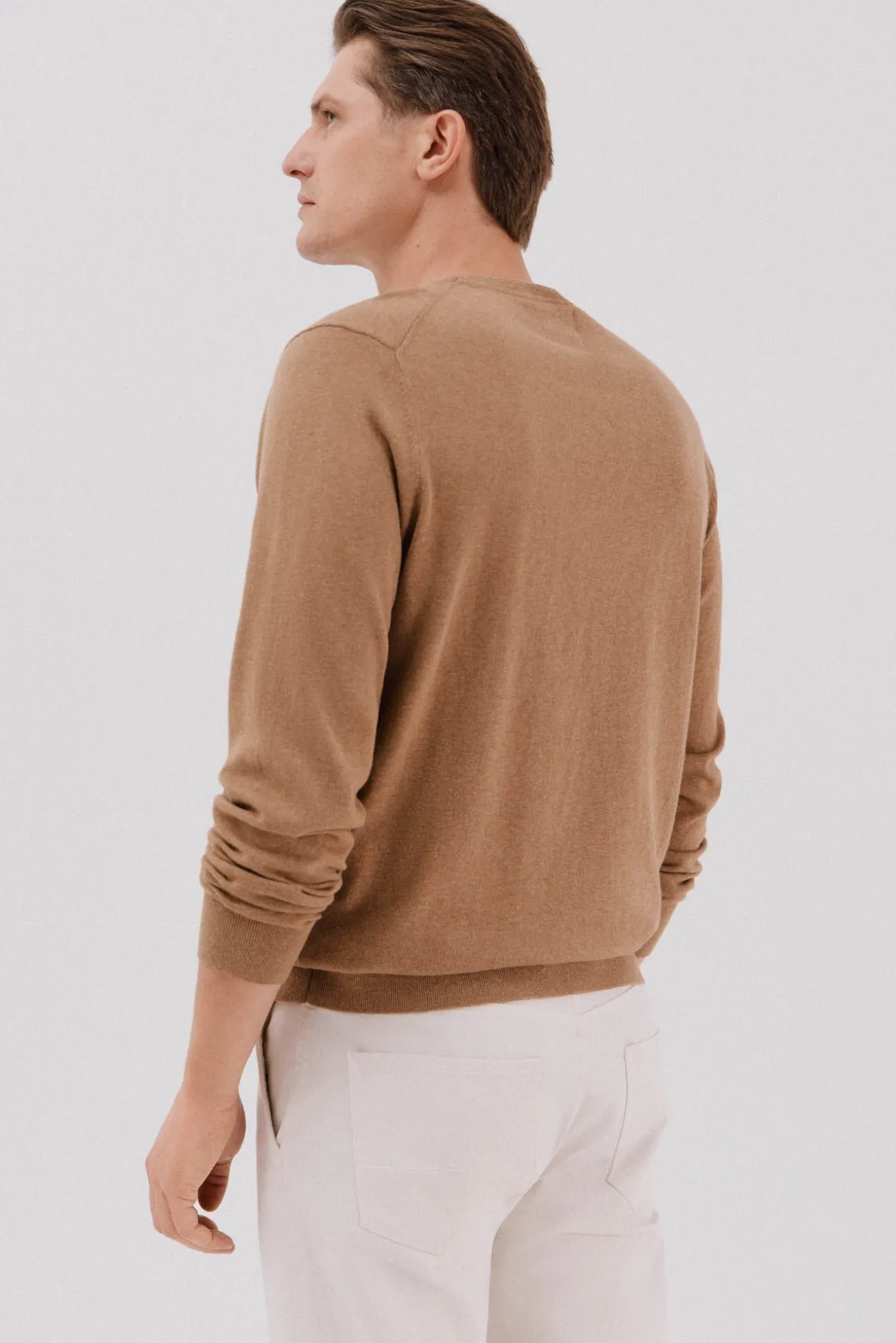 Suéter de cashmere de algodão