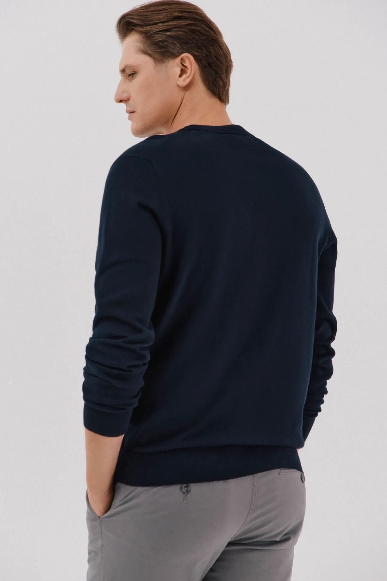 Suéter de cashmere de algodão