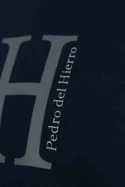 Suéter de malha fina com logo grande