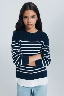 Suéter de marinheiro para menina
