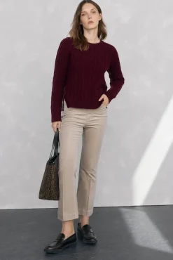 Suéter de oitos de lã merino