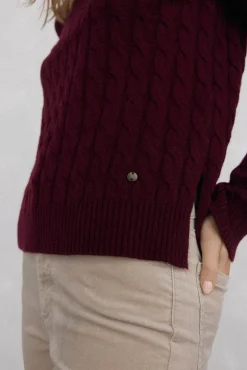 Suéter de oitos de lã merino