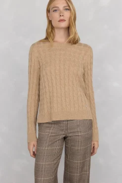 Suéter de oitos de lã merino