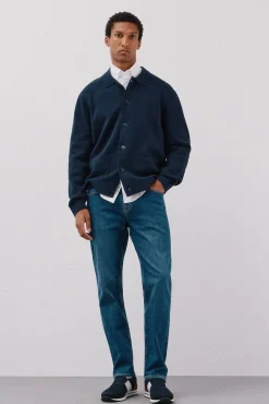 Suéter de sobrecamisa de algodão