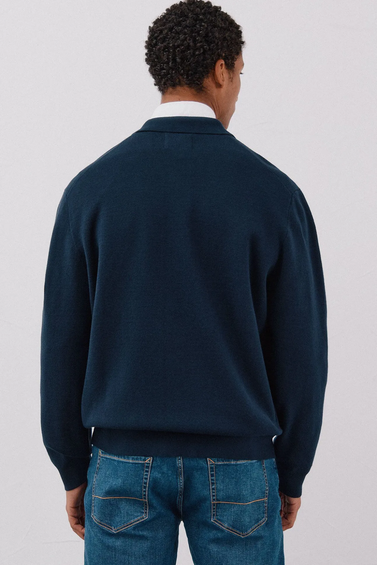 Suéter de sobrecamisa de algodão
