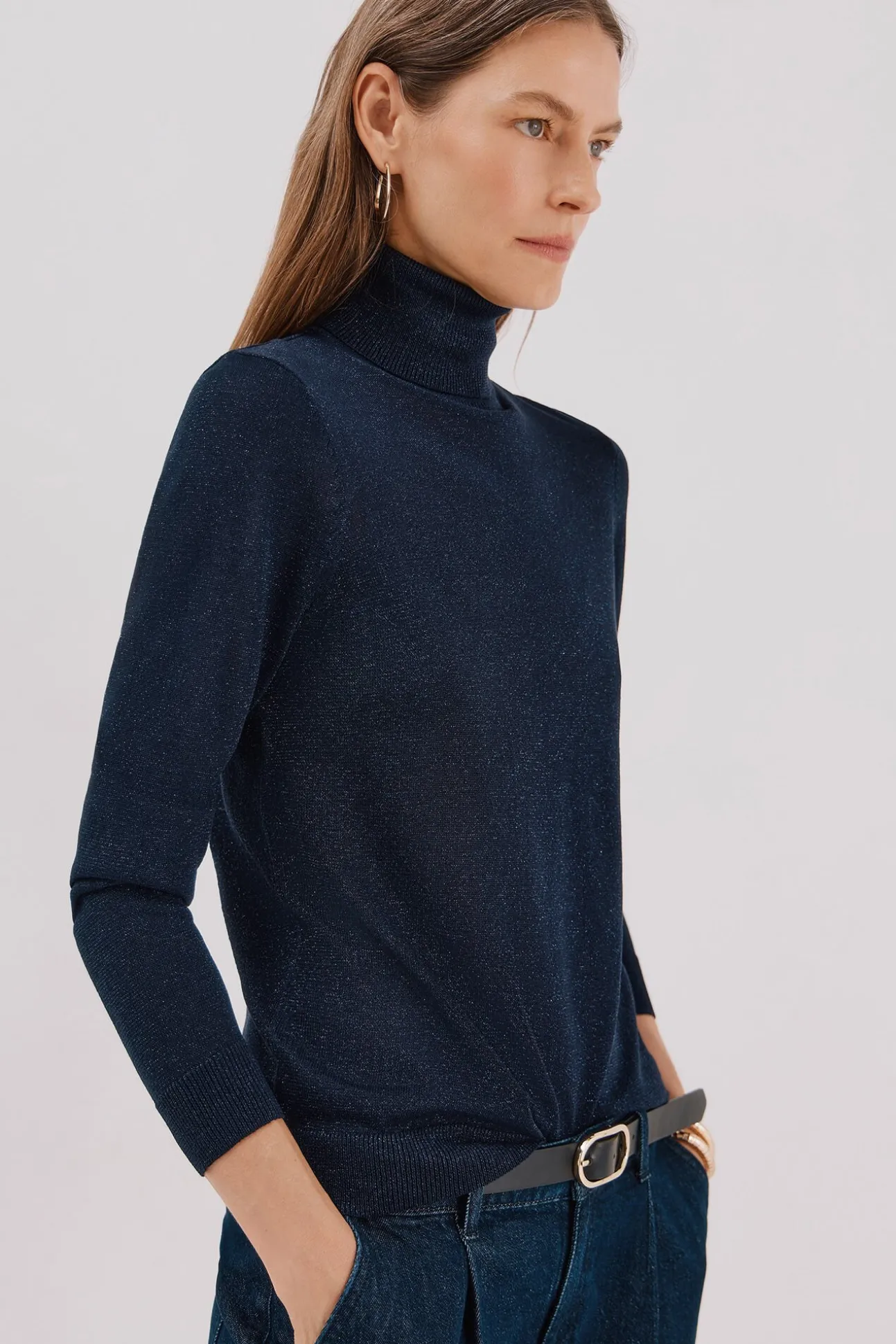 Suéter fino de lurex