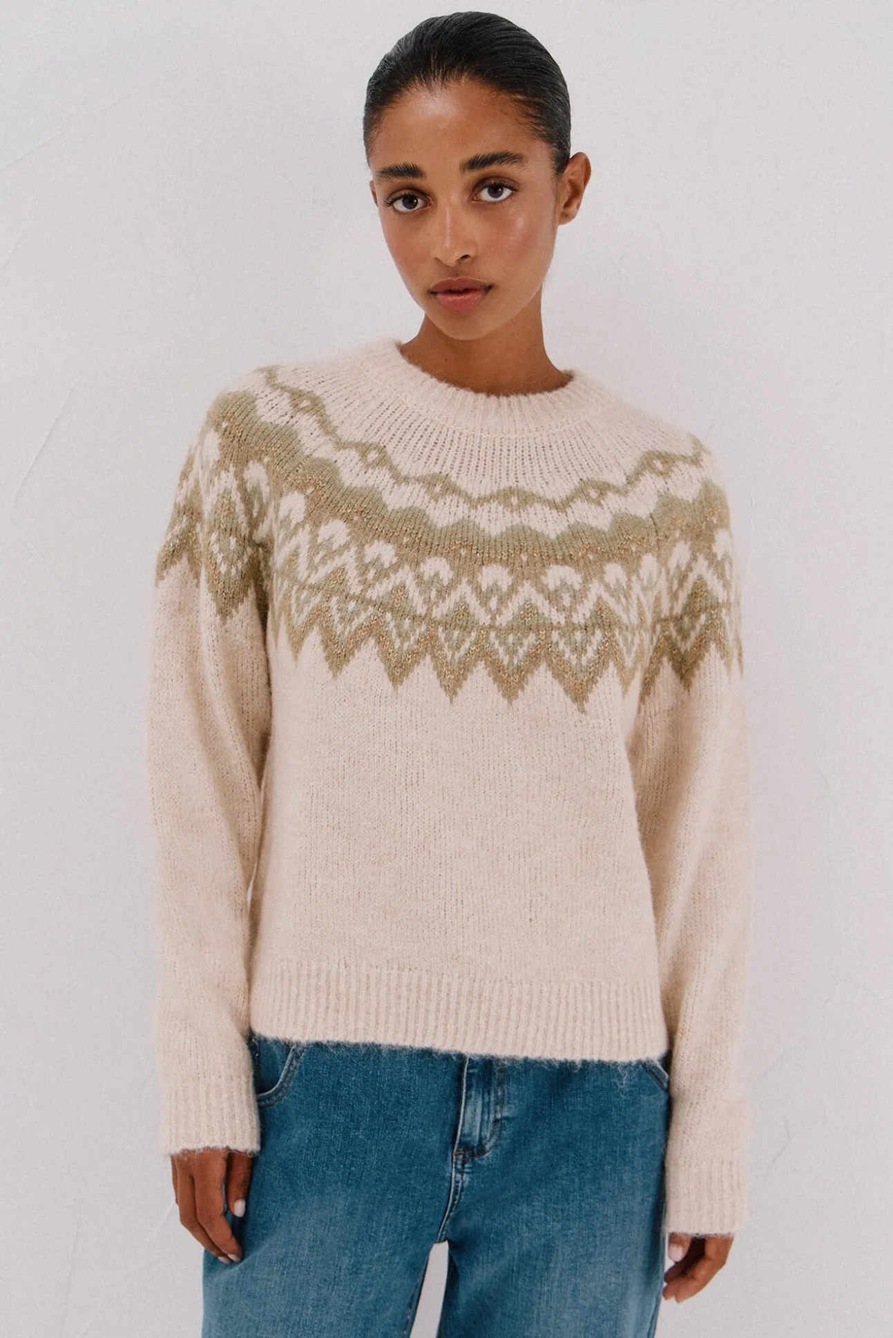 Suéter jacquard Fair Isle