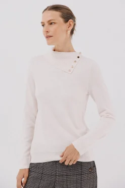 Sweater gola botões