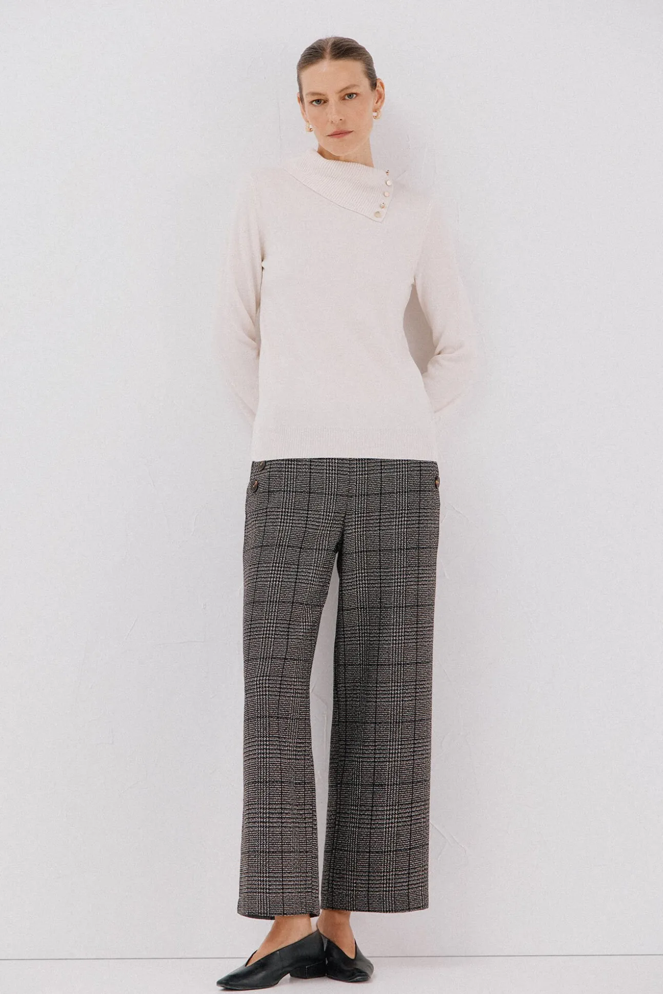 Sweater gola botões