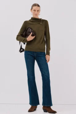 Sweater gola botões