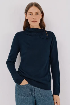 Sweater gola botões
