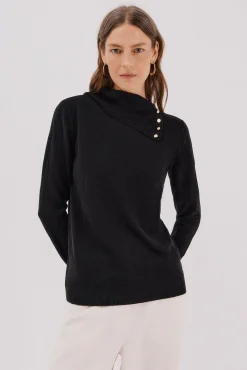 Sweater gola botões