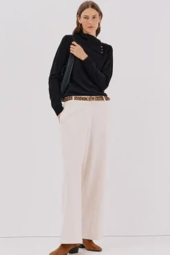 Sweater gola botões