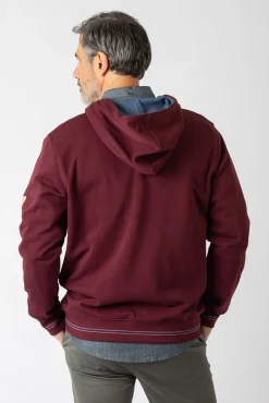Sweatshirt aberto com capuz e bolsos