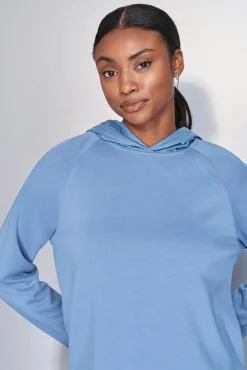 Sweatshirt azul com toque suave