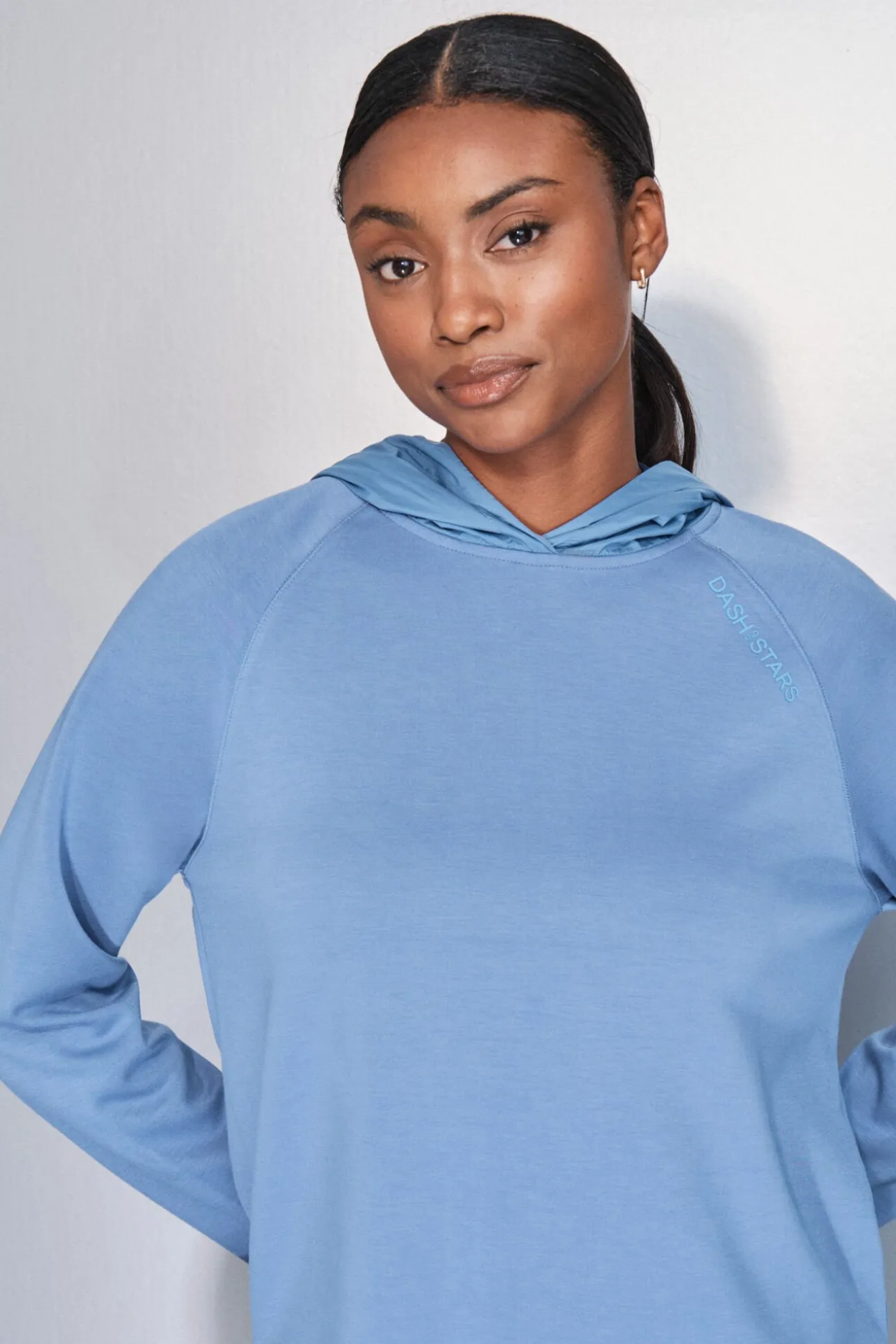 Sweatshirt azul com toque suave