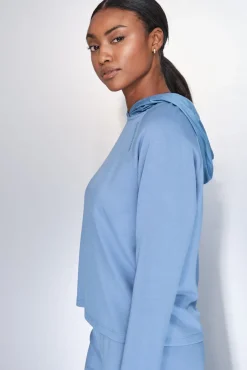 Sweatshirt azul com toque suave
