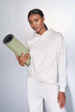 Sweatshirt branco drapeado