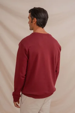 Sweatshirt básico com gola redonda