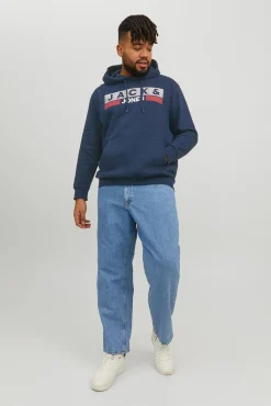 Sweatshirt capuz print logo PLUS