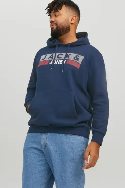 Sweatshirt capuz print logo PLUS