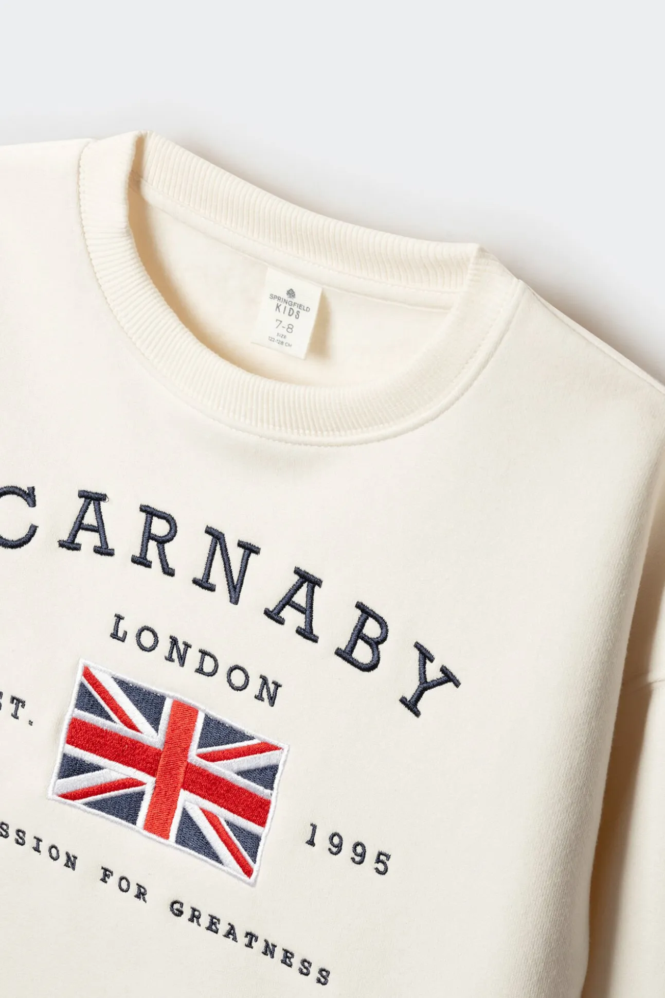 Sweatshirt com bandeira do Reino Unido para meninas