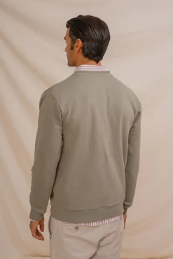 Sweatshirt com bordado frontal