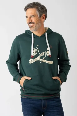 Sweatshirt com capuz e bolsos