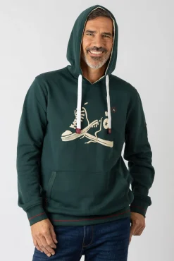Sweatshirt com capuz e bolsos