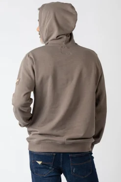 Sweatshirt com capuz e bolsos