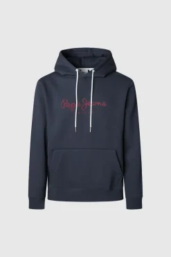 Sweatshirt com capuz e logotipo