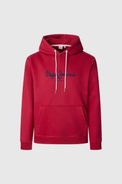 Sweatshirt com capuz e logotipo