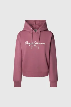 Sweatshirt com capuz e logotipo