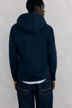 Sweatshirt com capuz em tecido técnico
