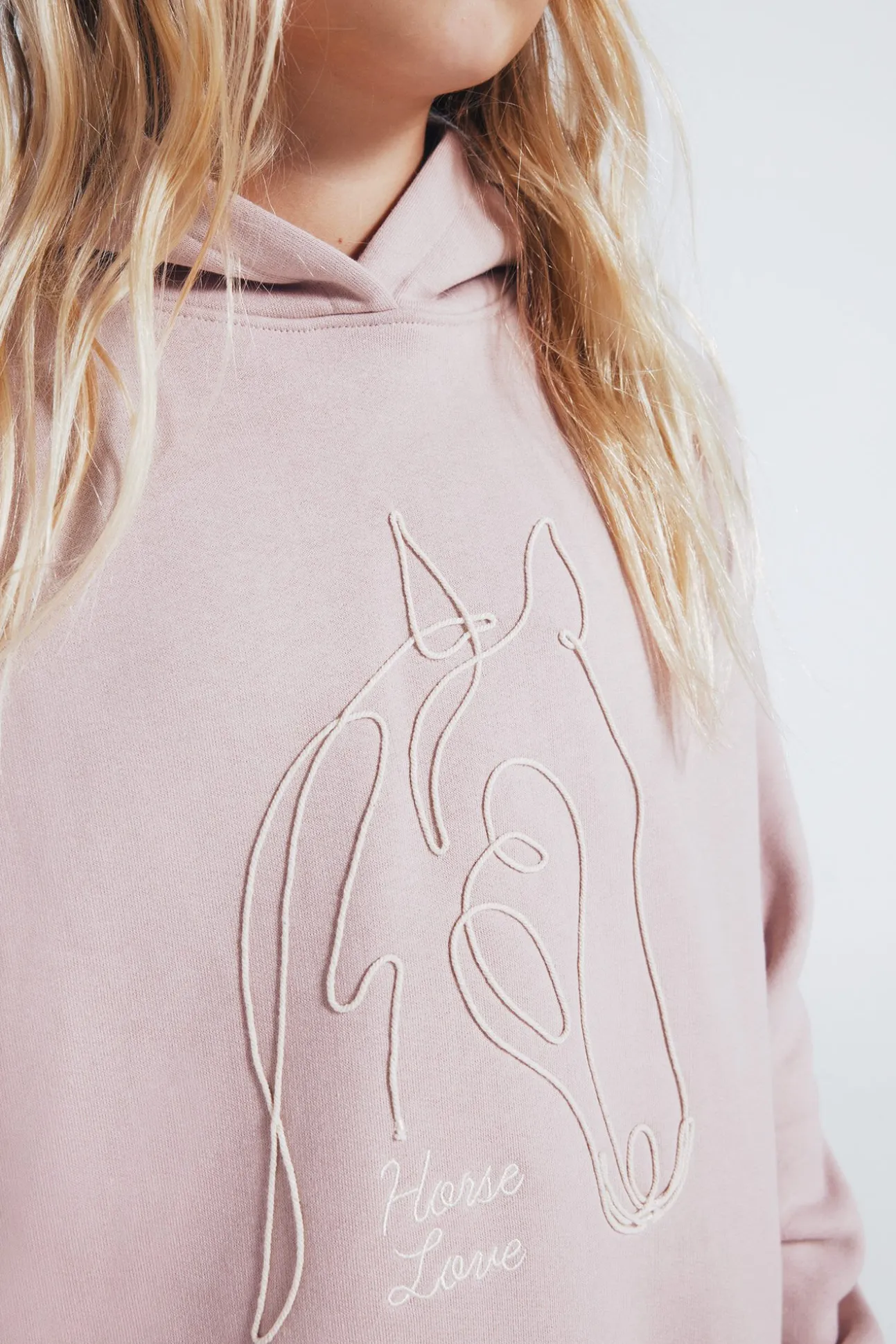 Sweatshirt com cordão para cavalo para menina