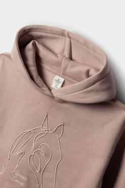Sweatshirt com cordão para cavalo para menina